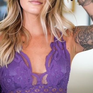 Purple bralette